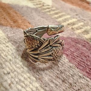 Ponderosa Pine Sterling Silver Adjustable Ring